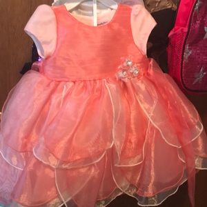 Salmon colored petal dress